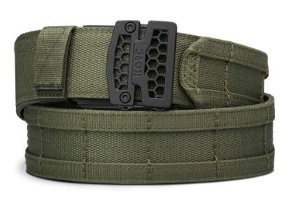 2 PIECE MOLLE BATTLE BELT – COYOTE - BLACK - GREEN – KORE ESSENTIALS -KORE-MCB-Green