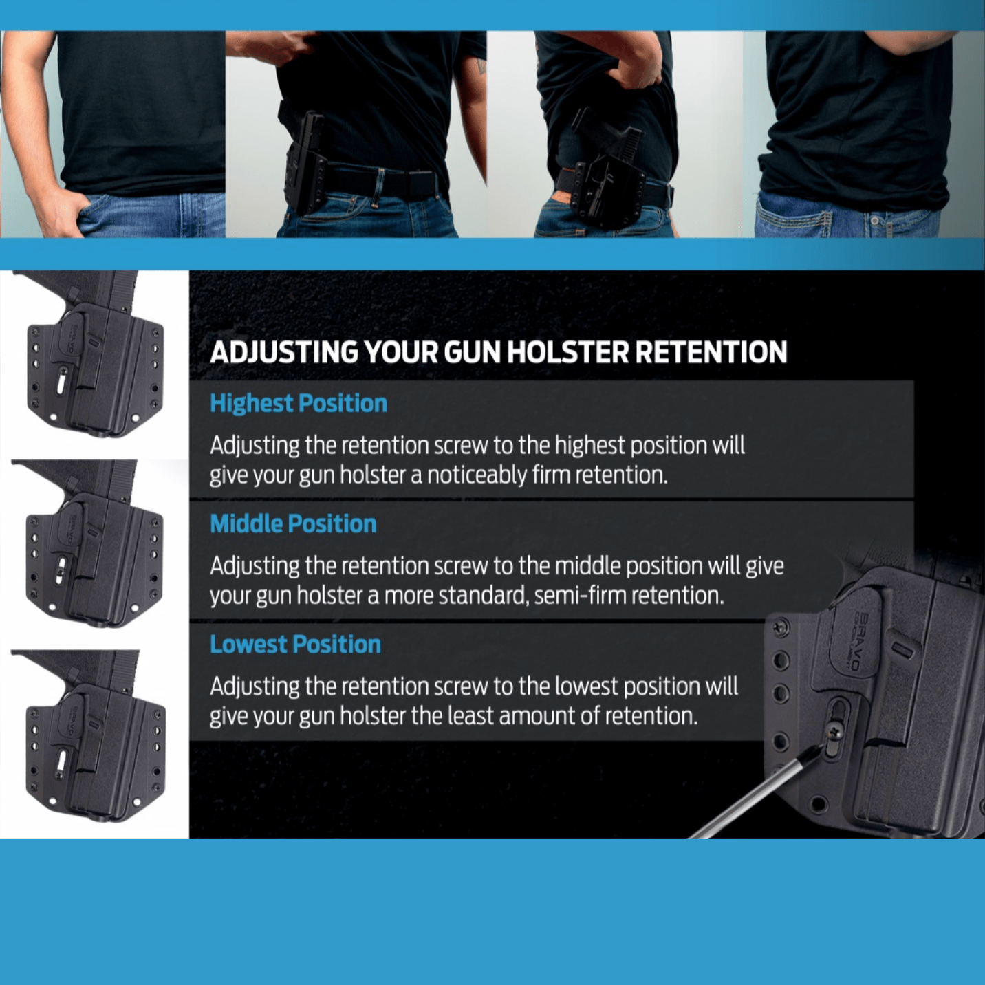 GLOCK 48 TORSION 3.0 OWB HOLSTER + FREE SINGLE MAG POUCH -BRAVO CONCEALMENT - 4