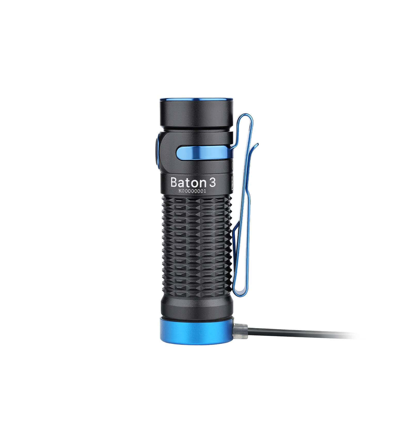 OLIGHT BATON 3 1200LUMEN, 166M RECHARGEABLE BLACK-2